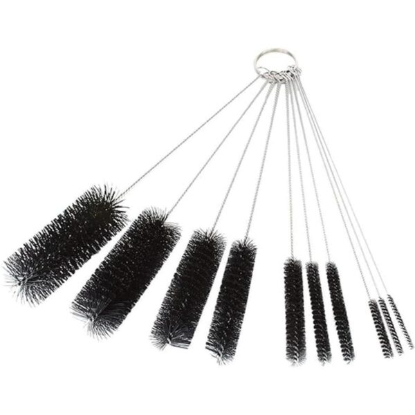 Juego de 10 cepillos largos de nailon para tubos de 8.2