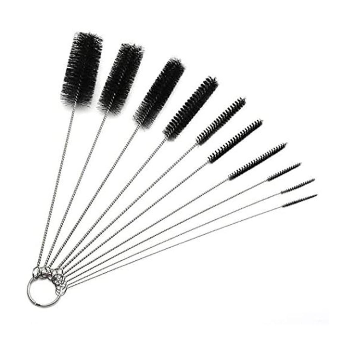 Juego de 10 cepillos largos de nailon para tubos de 8.2