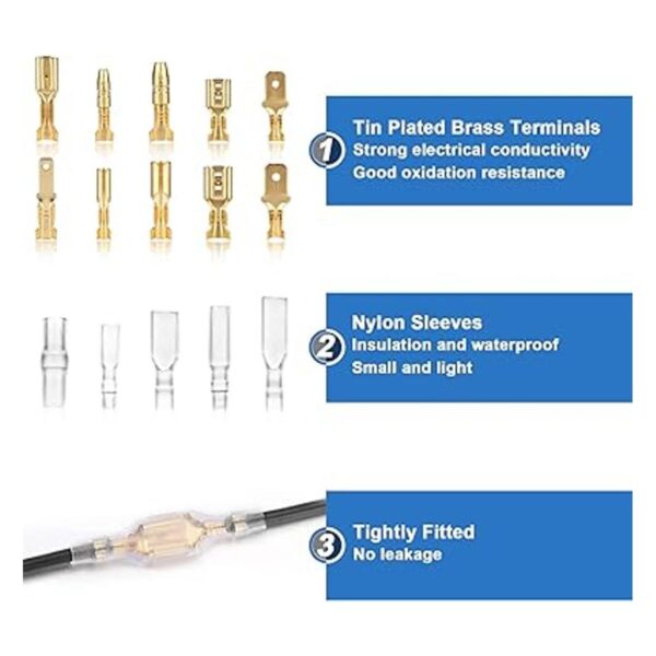 Qibaok Kit de herramientas de crimpado de terminales de