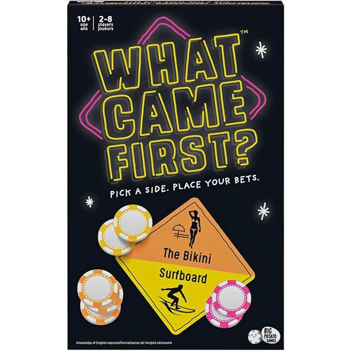 Lo que vino primero un juego de fiesta sobre escoger