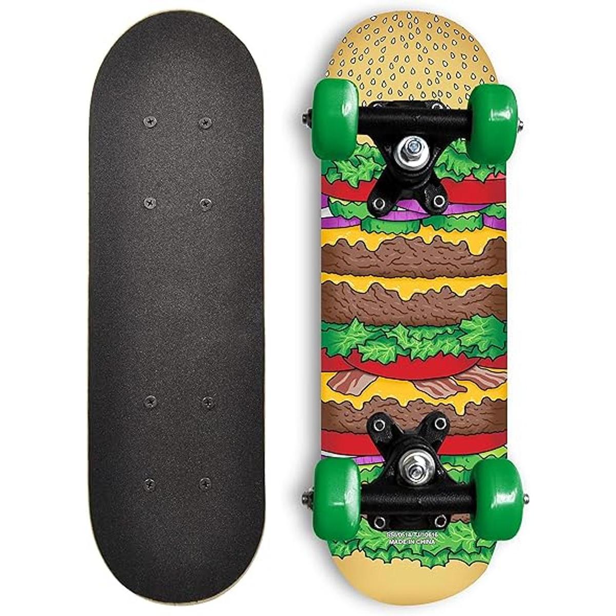Rude Boyz Patineta de madera gráfica para niños 17