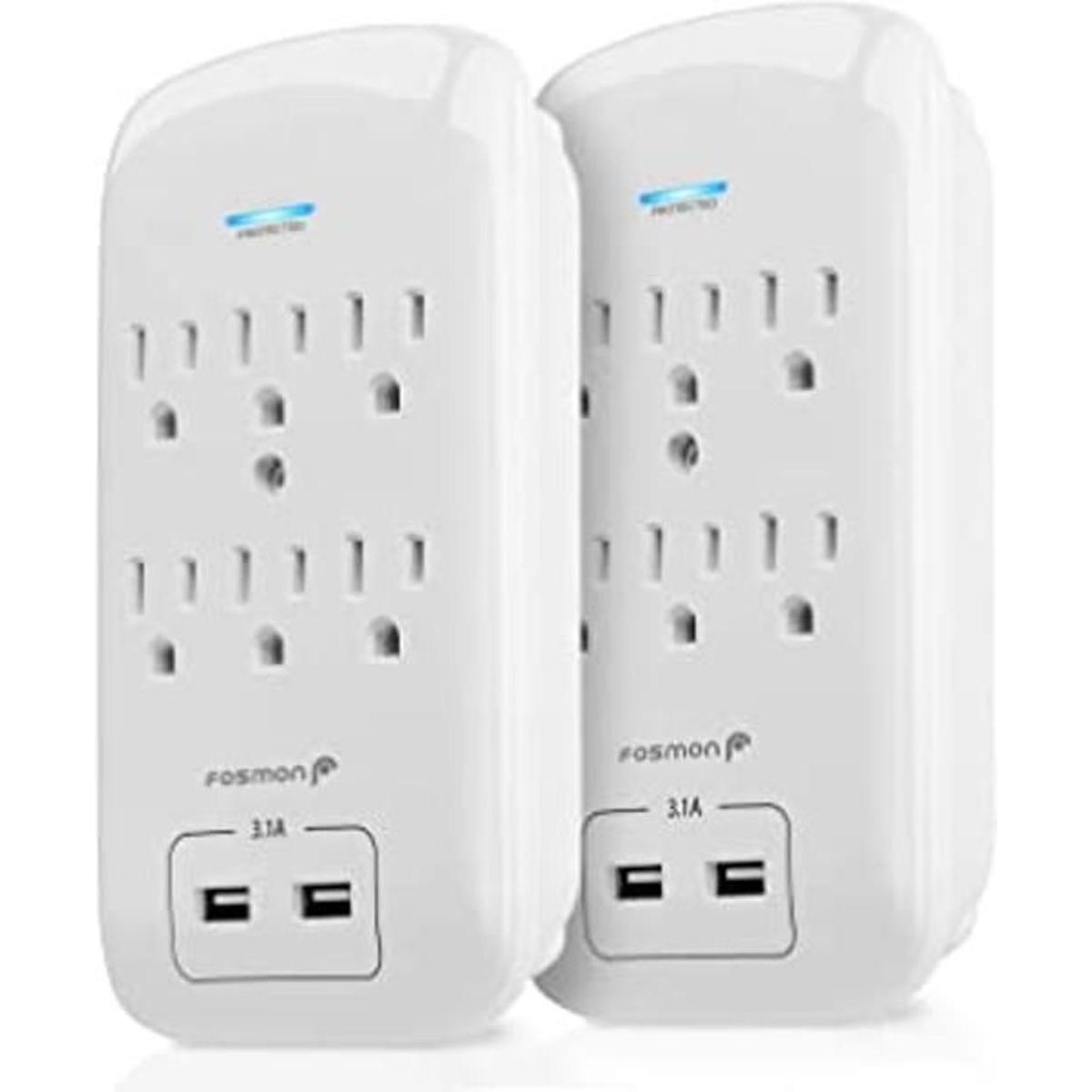 Fosmon Protector contra sobretensiones de 6 salidas 1200