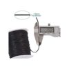 Craftdady Hilo encerado Algodón Negro 1.5mm_6