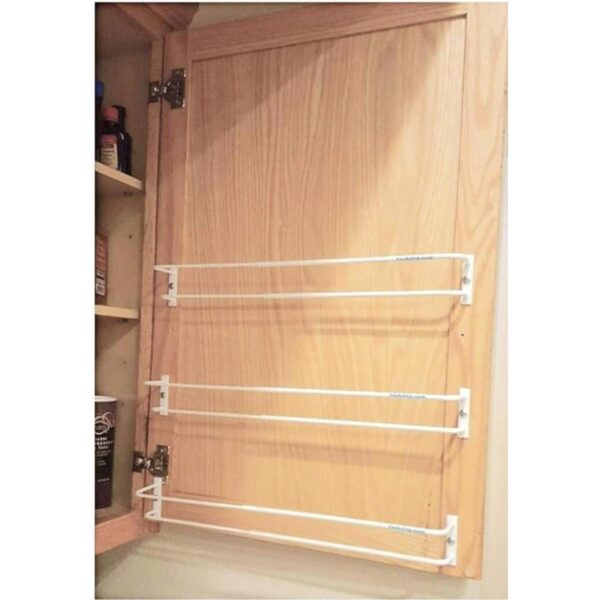Estante extensible blanco juego de 3 Montaje en puerta_2