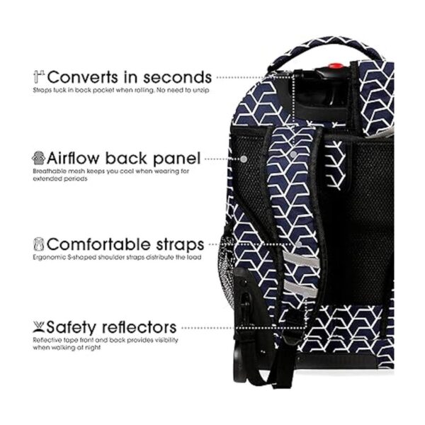 J World New York Sundance Mochila con ruedas para_6