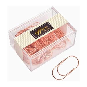 Clips de papel grandes 50 piezas de 1.969 in oro rosa_1