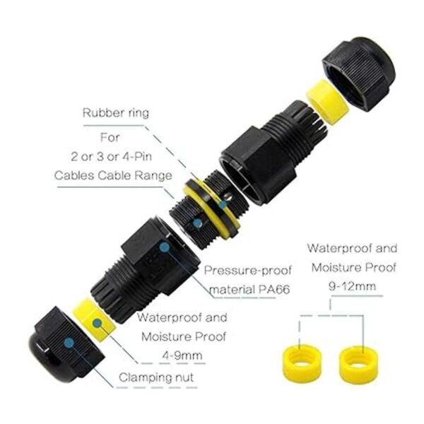 ROOCBIT IP68 Caja de derivación para cables de 2 o 3 o 4_3