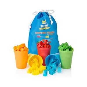 Juego de trenes y tazas de conteo coloridos Divertidos_1