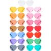 Gejoy Gafas de sol con forma de corazón sin montura de_6