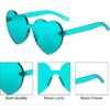 Gejoy Gafas de sol con forma de corazón sin montura de_4