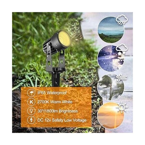 ECOWHO Iluminación de paisaje de bajo voltaje 12 V para_5