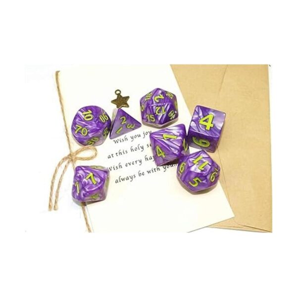 Dice DND Juego de dados poliédricos de 0.984 in para_6