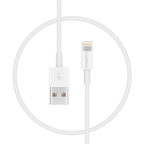 Cable cargador para iPhone color blanco_4