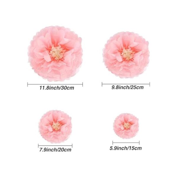 Gejoy 20 piezas de papel de seda de flores de crisanto_4