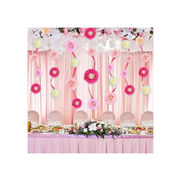 Gejoy 20 piezas de papel de seda de flores de crisanto_6