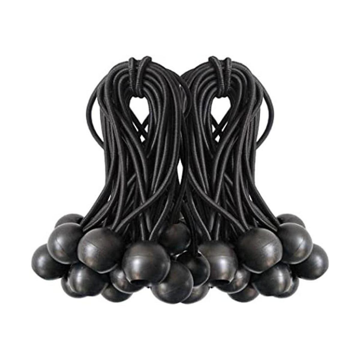 Cordones elásticas de bola 50 paquetes 4 pulgadas color