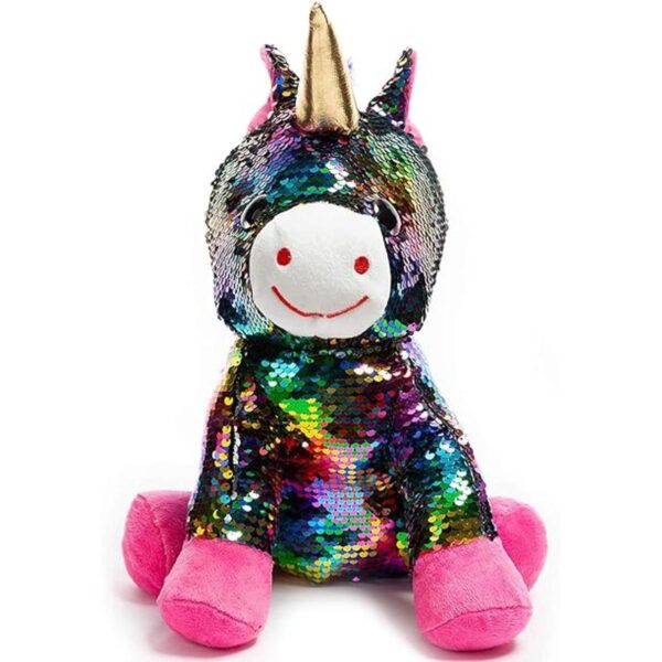 HollyHOME Lentejuelas Unicornio de peluche de juguete_2