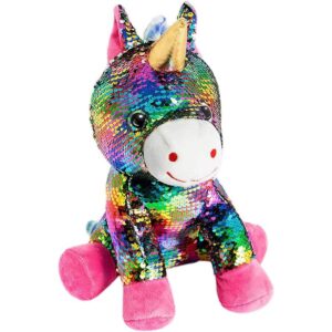 HollyHOME Lentejuelas Unicornio de peluche de juguete_1