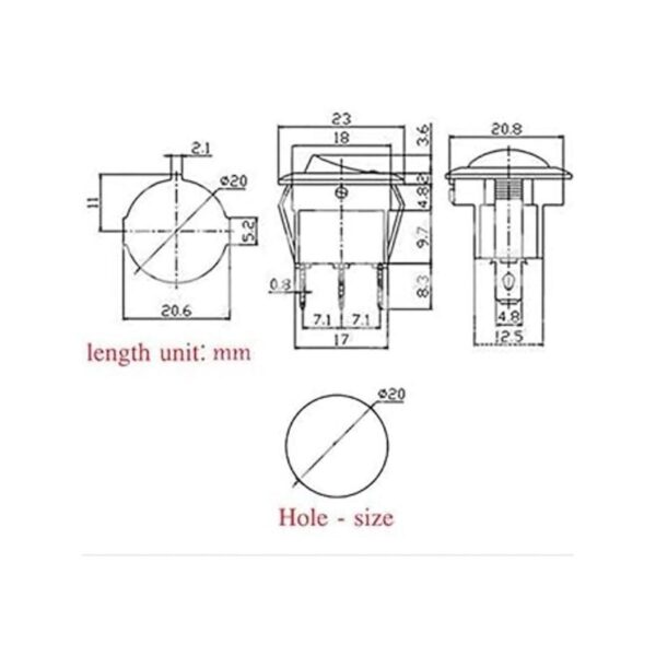 QOFOWIN Interruptor de palanca basculante 12 V 20 A 24_4