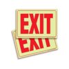 Exit Fotoluminiscentes Pegatinas Paquete de 2 10.0 x 7.0_1