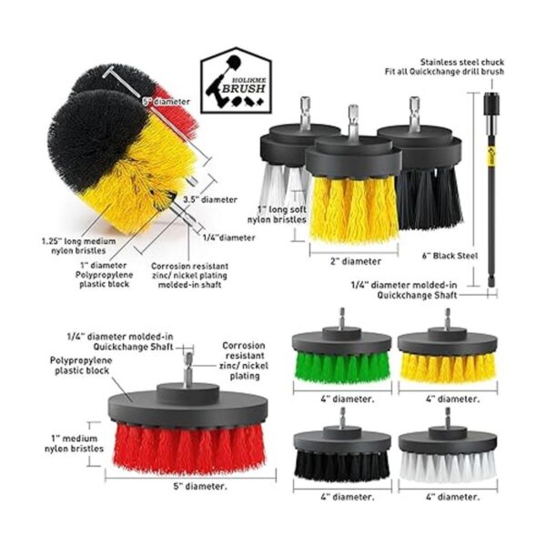 Holikme Juego de 33 piezas de accesorios de cepillo de_6