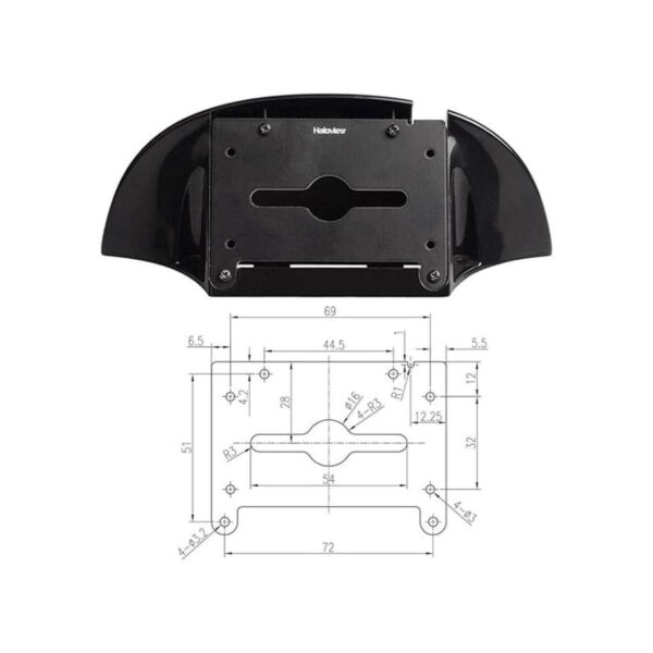 Haloview BF02 Adaptador de soporte de cámara de reserva_3