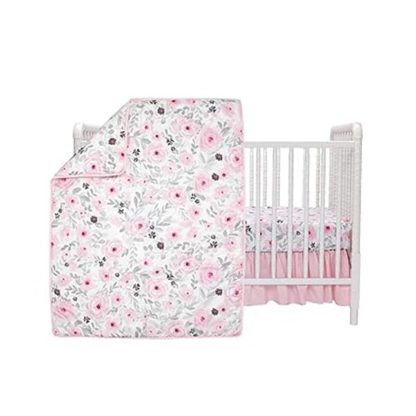 Bedtime Originals Juego de ropa de cama floral de 3 piezas_2