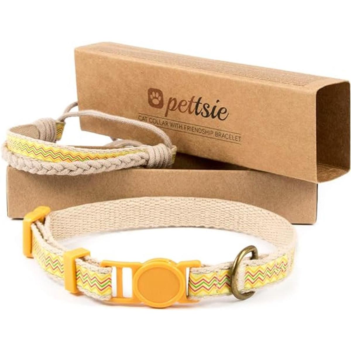 Pettsie Collar de gato de gatito pulsera de seguridad y