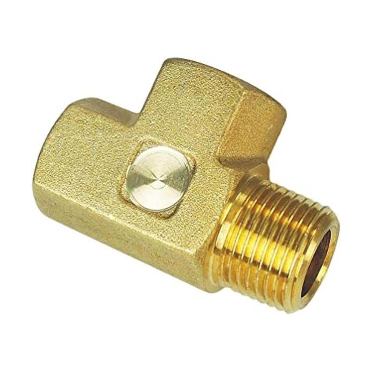 Nigo Tubo de latón forjado 3 vías NPT hembra X NPT