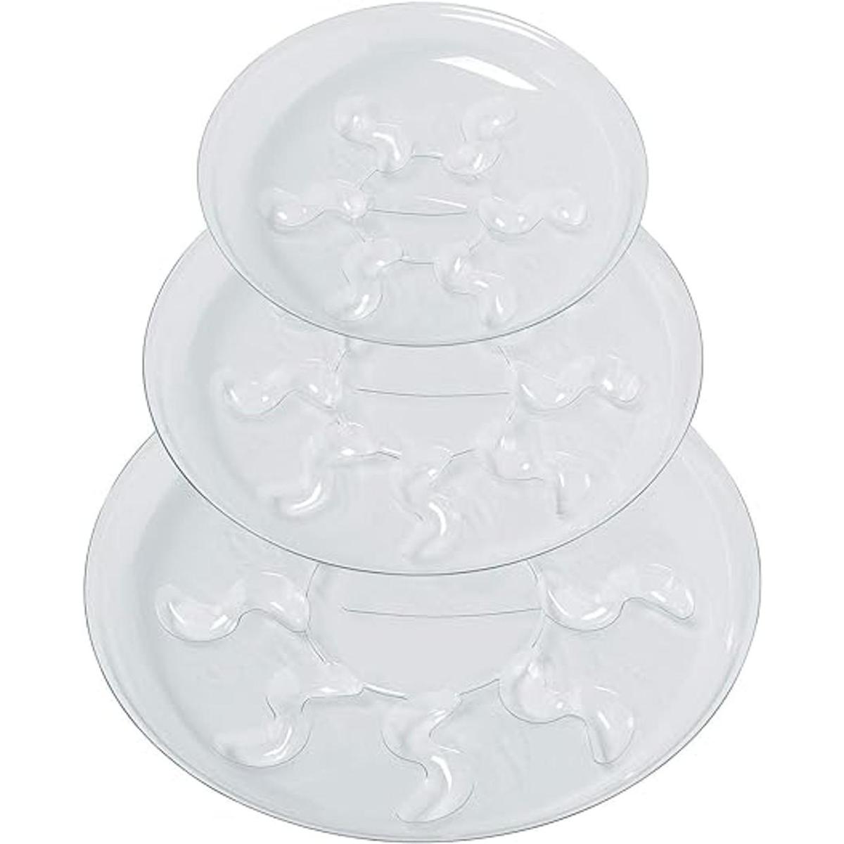 Idyllize Base de plástico transparente para plantas 5