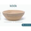 Juego de pruebas de Kook pan de masa madre 2 cestas de