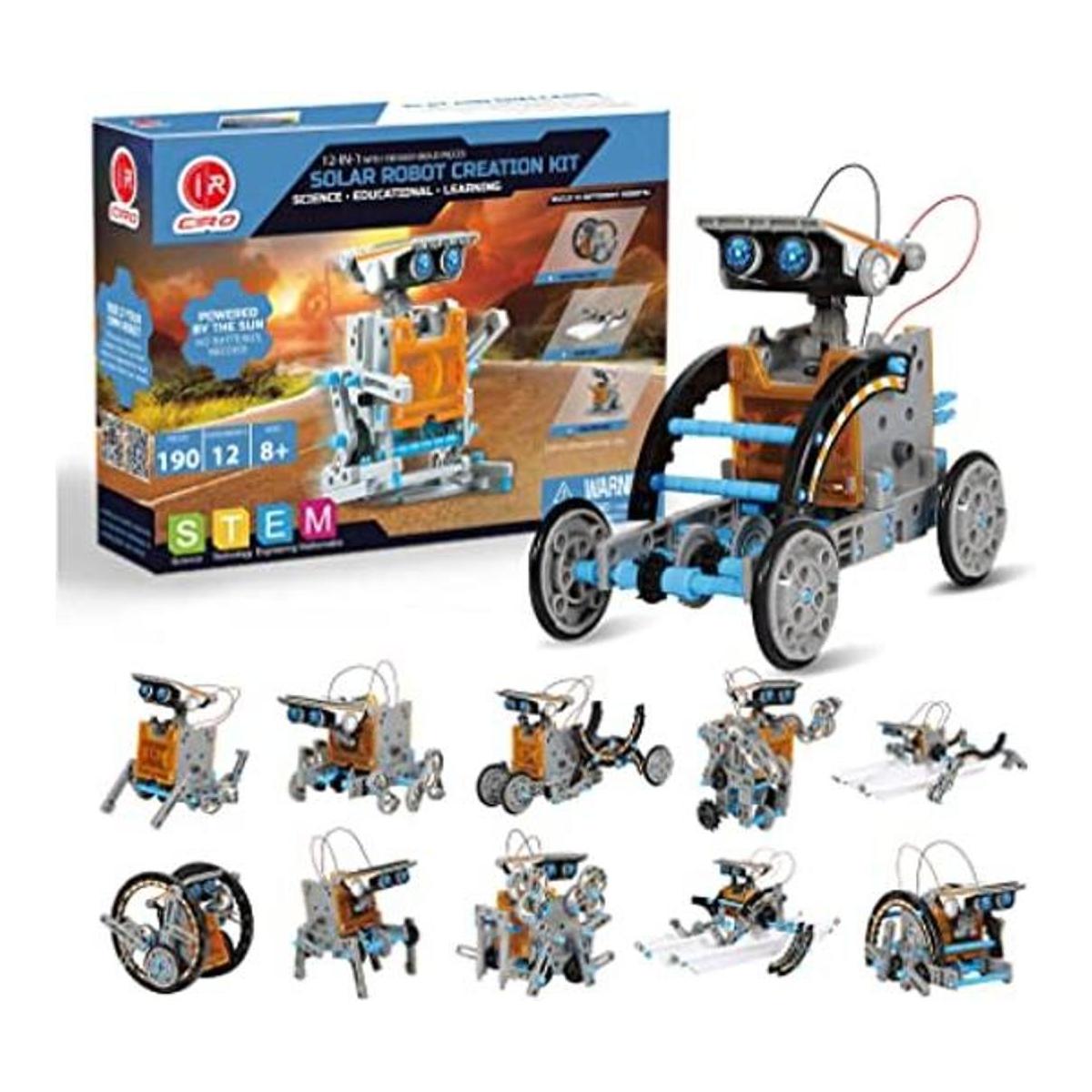 Juguetes solares de robot 12 en 1 kits de actividades