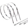 Kingrol 200 bridas de acero inoxidable autobloqueables con