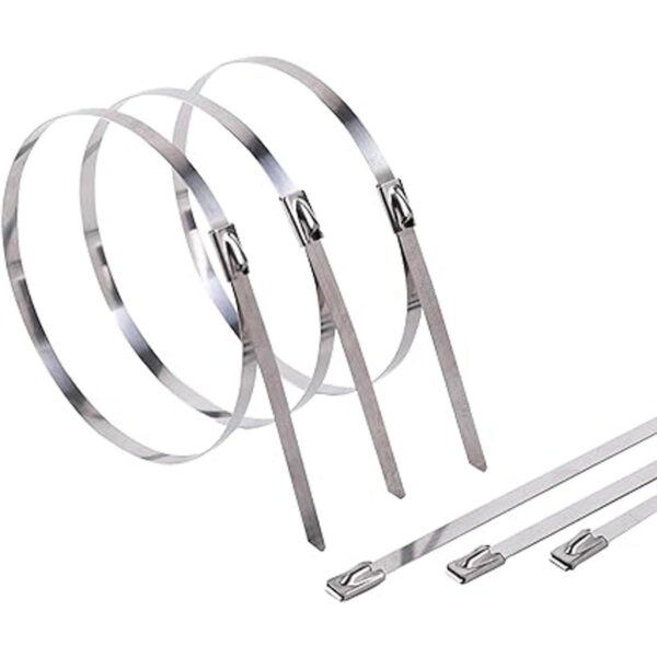 Kingrol 200 bridas de acero inoxidable autobloqueables con