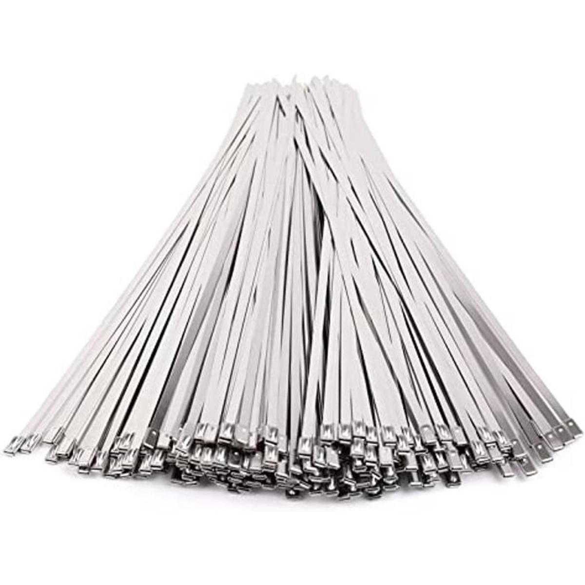 Kingrol 200 bridas de acero inoxidable autobloqueables con