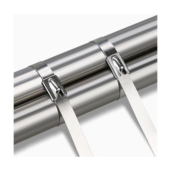 Kingrol 200 bridas de acero inoxidable autobloqueables con