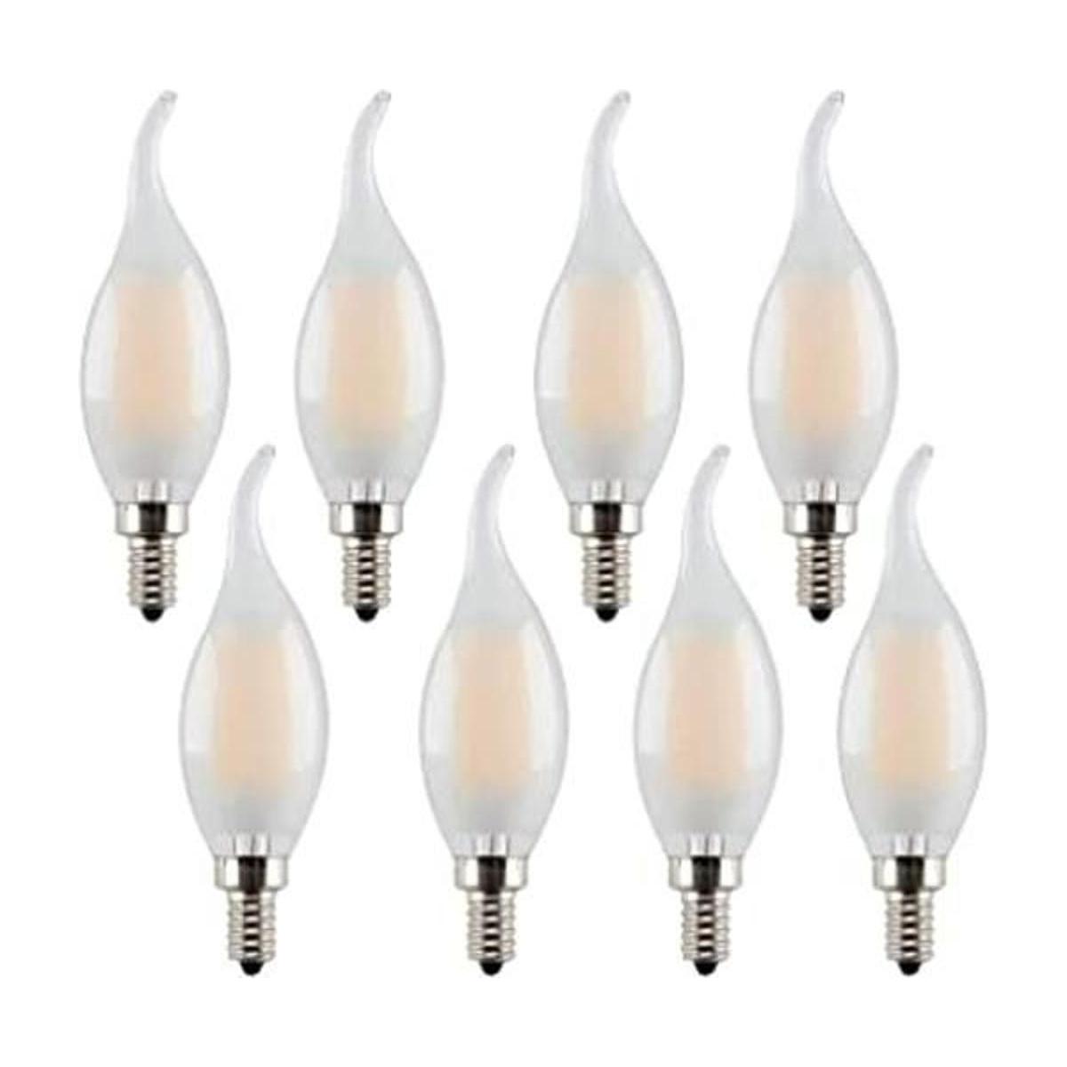 Lxcom Lighting Bombilla LED C35 para candelabro de 4 W