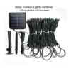 Cortina de luces solares para exteriores 13 pies de largo