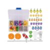 SUNNYCLUE 1 caja de 7 pares de aretes temáticos de cosecha