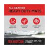 Motor Trend FlexTough Juego completo de alfombrillas de_3