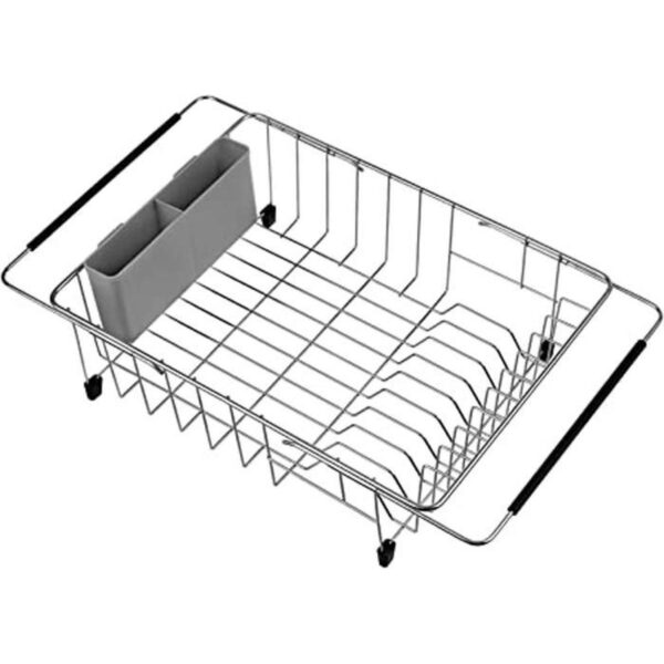 SANNO Escurridor de platos expandible para fregadero_1