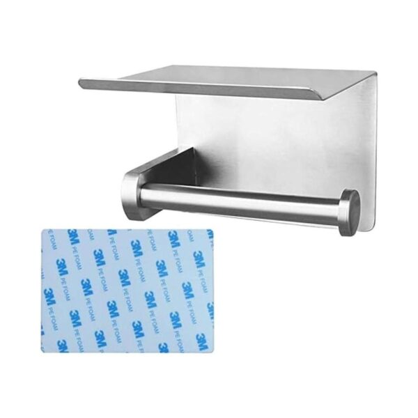 Portarrollos de papel higiénico con estante para teléfono_1