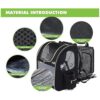 Pecute Mochila de transporte para mascotas mochila de_4