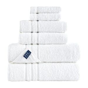 Hammam Linen Juego de 6 toallas de baño de algodón turco_1