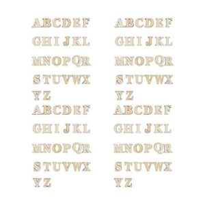 CM 104 unidades de letras de madera sin terminar para_1