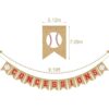 Rainlemon Yute Burlap Concesión Banner Béisbol Tema Bebé_5