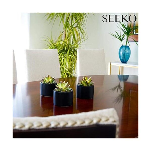 SEEKO Paquete de 3 suculentas artificiales para_5