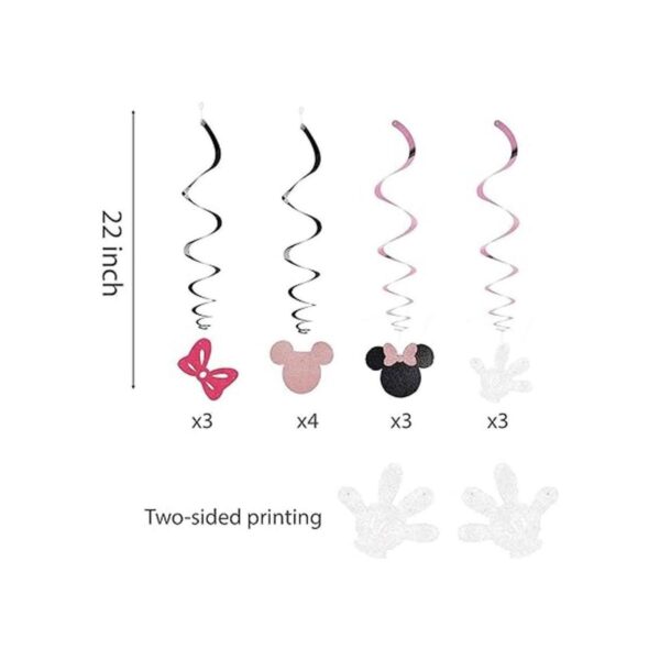 Minnie Happy Birthday Hanging Swirl Decoraciones de_2