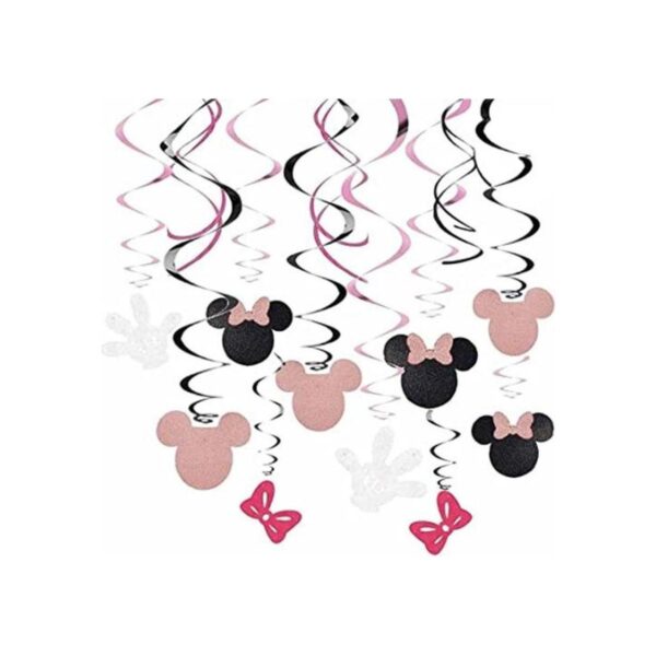 Minnie Happy Birthday Hanging Swirl Decoraciones de_1