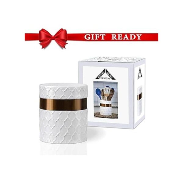 Home Acre Designs Kitchen Utensil Holder Large Ceramic_6